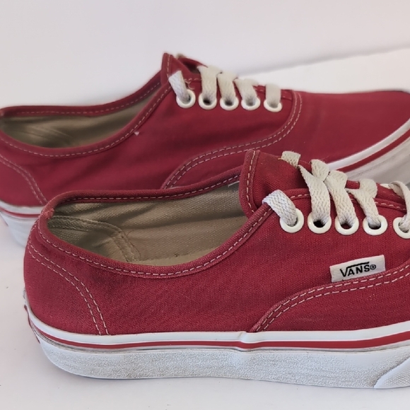 Vans Classic Red Canvas Sneakers - Picture 5 of 9